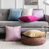 MIULEE Pack of 2 Decorative Velvet Throw Pillow Cover Soft Hot Pink Pillow Cover Soild Square Cushion Case for Spring Sofa Bedroom Car 18x 18 Inch...
