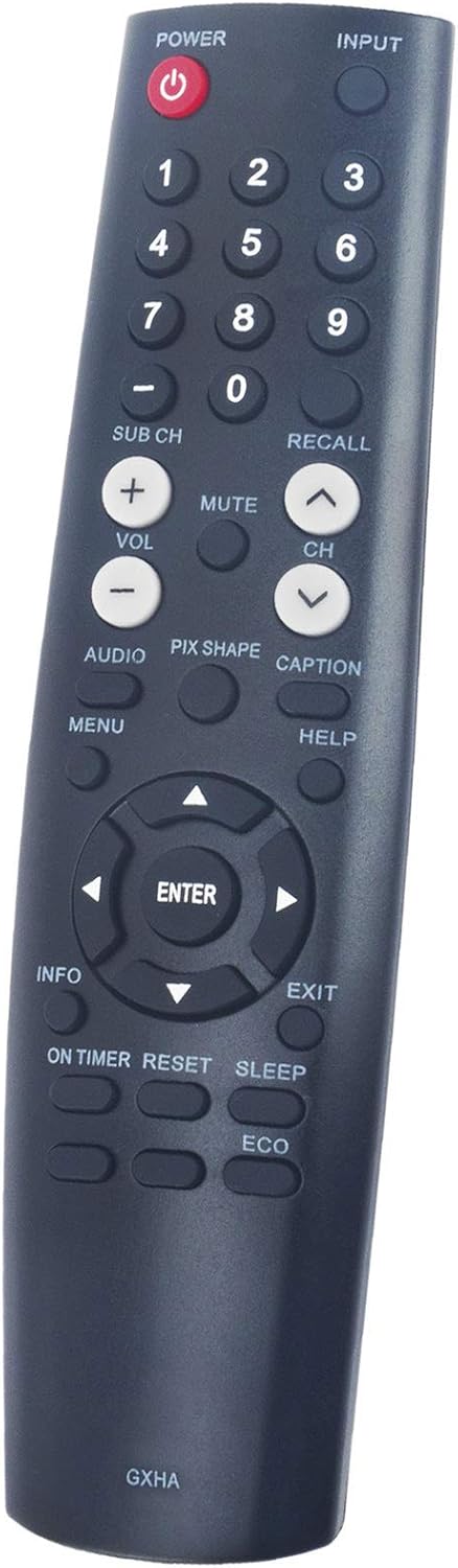 New GXHA Replacement Remote Control fit for Sanyo LCD LED TV DP50843 DP58D33 DP55D33 FVD5833...
