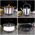 1PC Stainless Steel Pan Pot Holder Round Potholder Metal Pan Holder Rack for Milk Pot Holder Cooking Home Kitchen Restaurant...