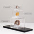 Clear Acrylic Souvenir Collectables Display Case Holder Box, Acrylic Easel Display Stand Box and Stand Holder for Watches Capsules Challenge Medal...