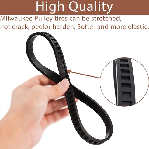 45-69-0010 Pulley Tires Replacement for Milwaukee Bandsaw Blade AO2807 6238N 6230 6232-6 6225 6238-20 2729-20- 2 Pack...