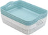 Weaving Plastic Baskets, Set of 6 A4 Paper Storage Tray...