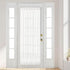 Aquazolax Patio Door Curtain Panel Elegant Solid Sheer Curtain 54"x72" Voile Drapery for French Door Window with Rod Pocket - 1 Piece, Pure White...