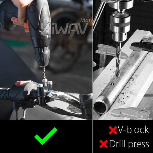 KiWAV Motorcycle Handlebar Drill Guide...