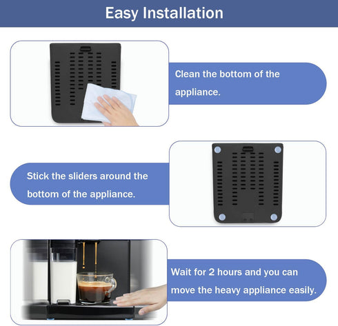 24Pcs Appliance Sliders, 3/4” Small Self-Adhesive Appliance Sliders for Heavy Kitchen Appliances, Slide Smooth on Countertop, Compatible with Most...