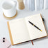 A5 Lined Leather Journal with Pen, 240 Pages Refillable Hardcover Notebook with Pocket and Magnetic Buckle, 80gsm Thick Daily Diary for Men and Wo...