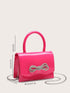 QWINEE Women's Glitter Rhinestone Bow Decor Clutch Purse Prom Bags Sparkle Mini Square Handbags...
