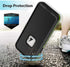 GUSTAVE iPhone Xs Waterproof Case, iPhone X Waterproof Case Wireless Charging Support Waterproof Shockproof Full-Body Rugged Cover Case with Built...