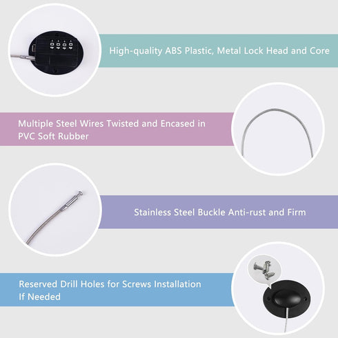 Baby Proofing Refrigerator Lock Combination, Easy Install No Tool Need or Drill Cabinet Drawer Lock with Strong Sticky Adhesive Pad, No Key Needed...