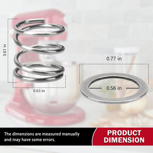 Spring and washer for KitchenAid Mixers - 304 Stainless Steel Kitchenaid Mixer Parts Replacement...