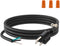 FIRMERST 14 Gauge 6 feet 3 Prong Power Cord Replacement with Three Screw Terminal, NEMA 5-15P...