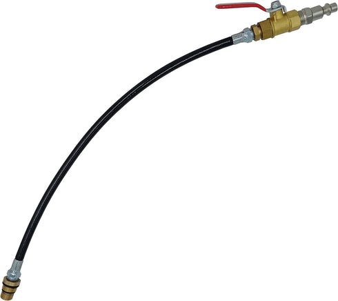 Engine Air Valve Holder and Cylinder Leakage Testing Assistant Tool(Heavy Duty Hose 1000PSI) Fit with M12 or M14 Thread...