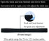 Hook and Loop Ankle Strap for Compatible with Fitbit Luxe Fitness Tracker, Sport Ankle Strap for Men and Women (Black)...