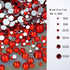 AD Beads 1440 Pieces Mixed Size No Hotfix Glue on Quality Glass Flatback Rhinestones Round Crystal Gems (21 Citrine)...
