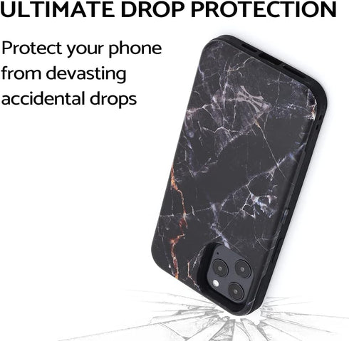 TORU CX PRO for iPhone 12 Pro Max Case Wallet | Protective Shockproof Heavy Duty Cover with Hidden Card Holder & Card Slot | Mirror & Wrist Strap ...