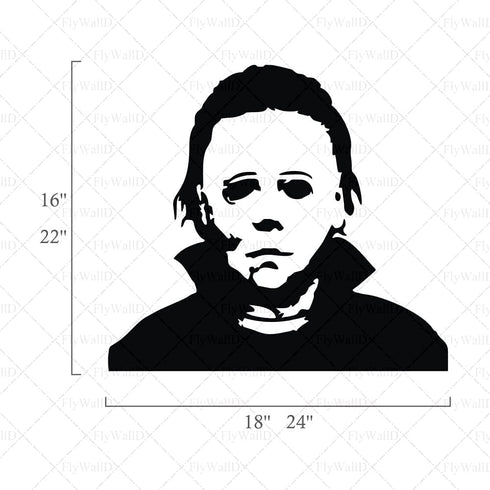 Halloween Holiday Decals Michael Myers Horror Living Room Sticker Funny Door Window Mirror Vinyl Art Décor…...