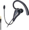 Wired Mono Single Headset One Hook Design Earphone Earbud with Bendable Boom Arm Mic, Adjustable Ear Angle and Earhook Length, 15mm Driver, 3.5mm ...