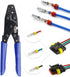 Weather Pack Crimper Automotive Wire Sealed Terminals Electrical pin Connectors Open Barrel Non-Insulated hand Crimping Tools plier AWG 24-14...