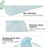 HRX Package 100pcs Organza Favor Bags 4 x 6 inch, Light Blue Mesh Bags Drawstring Sheer Jewelry Pouches for Small Gift Baby Shower Party Candy...