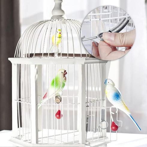 25 Pcs Spring Cage Latch Door Spring Hook Metal Finger 2.9 Inches (75mm), Multifunctional Cage Door Hook, Bunnies, Rodents, Hamsters, Squirrels, B...