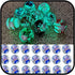 Nifsun 8mm 200pcs Glow in The Dack Glass Beads Round Spacer Loose Beads with Holes for Jewelry Making Bulk Lampwork Solar Unique DIY Lampwork Bead...