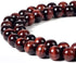Natural Stone Beads 100pcs 6mm Red Tiger Eye Round Genuine Real Stone Beading Loose Gemstone Hole Size 1mm DIY Charm Smooth Beads for Bracelet Nec...