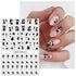JMEOWIO 12 Sheets Flower Daisy Nail Art Stickers Decals Self-Adhesive Pegatinas Uñas Spring Summer Floral Nail Supplies Nail Art Design Decoration...