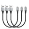 Micro USB Cable 1ft 3Pack, 12 inch Short Android Charger Cable Nylon Braided Fast Charging Cord for Samsung Galaxy S7 S6 S7 Edge S5,Note 5,PS4,Pow...