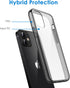 JETech Case for iPhone 12/12 Pro 6.1-Inch, Non-Yellowing Shockproof Phone Bumper Cover, Anti-Scratch Clear Back (Black)...