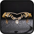 CLOACE Rhinestone Headband Gold Leave Pendant Headpiece Bride Wedding Crystal Hair Accessories for Women and Adult...
