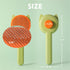 Cat Brush Dog Brush, Soft Cat Grooming Tool Brush for Dogs and Cats, Pet Massage Brush for Cat Hair Shedding, Self Cleaning Slicker Brushes Suitab...