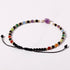 Real 7 Chakra Anklet Summer Beach Black Agate Amethyst Raw Stone Ankle Bracelets for Women Spiritual Healing Crystals Energy Yoga Meditation Gifts...