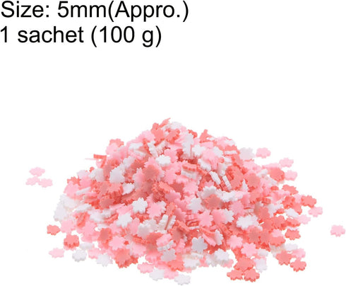 Imitation Daisy Slices Polymer Slices, 5mm Soft Clay Slices 100g Resin Slices Supplies for Art DIY Crafts Phone Case Projects Decoration, Light Re...