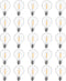 25-Pack G40 LED Replacement Light Bulbs, E12 Screw Base Shatterproof Globe Bulbs for Outdoor String Lights, 0.6Watt Equvalent to 5 Watt Incandesce...
