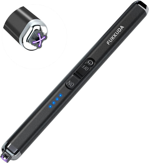 ?Upgraded? Dual Arc Electric Candle Lighter Rechargeable USB Lighter Plasma Arc Lighters for Candle (Obsidian Black)...