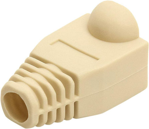 Cmple 50-Pack RJ45 Strain Relief Boots, RJ45 Boots for Cat6, Cat5e Ethernet RJ45 LAN Cable Connector Boots Cover - 50 PCS, Ivory...
