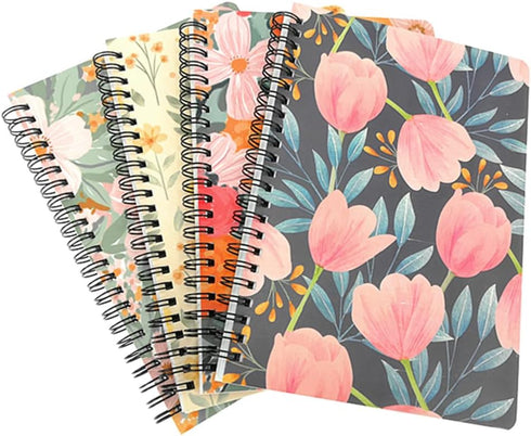 ALIMITOPIA Spiral Notebook Journal,Wirebound Ruled Sketch Book NotePad Diary Memo Planner,A5 Size(8.3X5.7) & 80 sheets (Floral-D)...