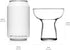 Libbey Stemless Margarita Glasses Set of 6, 10.25 ounces Classic Margarita Glasses Lightweight, Fancy Glassware Set for Celebrations...