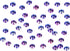 2880PCS Art Nail Rhinestones Non Hotfix Glue Fix Round Crystals Glass Flatback for DIY Jewelry Making with one Picking Pen (ss10 2880pcs, Purple V...