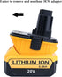 2 Pack DCA1820 Adapter Replacement for DEWALT 18v to 20v Adapter, Compatible with Dewalt 20V Max Battery DCB203 to 18V XRP NiCad NiMh Battery DC90...