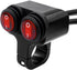 Taiss 7/8? Waterproof Motorcycle ATV Handlebar Push Button Switch,12v Led Illuminated Headlight Hazard Brake Fog Light O/I Aluminum Alloy Handleba...