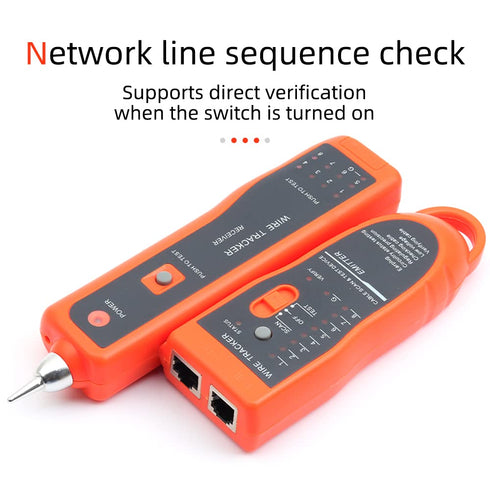Ethernet Cable Tracker LAN Network Cables Tester Multifunction Line Finder Measure for CAT5 CAT6 RJ45 RJ11 with Network Maintenance Collage Teleph...