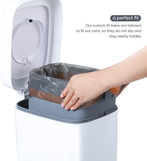 Small Drawstring Trash Bag, 4 Gallon Garbage Bags JOYBOS Bathroom Trash can Liners 75 Counts...