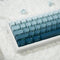 Blue Gradient Double Shot Keycap,PBT Side Printed Keycaps, Backlit Keycaps, Shine Through Keycaps, 136 Keys Cherry Profile Keycaps Set for Mechani...