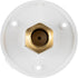 RecPro RV White City Water Fill Inlet Flange Brass with Check Valve | Made in America (No Hose Elbow)...