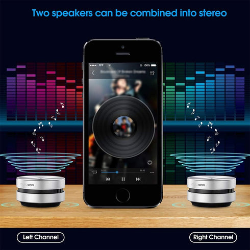 Wirelessly BT Mini Speaker Bone Conduction Wireless, Stereo Bass Sound Creative Portable Speaker Mini Size Music Player Built-in Mic Sound Box for...