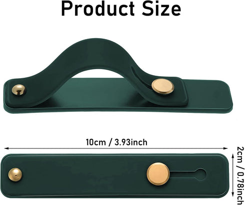 Phone Loop Finger Holder, 5 Pcs Phone Grip Holder, Finger Cell Phone Grip, Silicone Phone Finger Strap, Telescopic Mobile Phone Holder for All Sma...