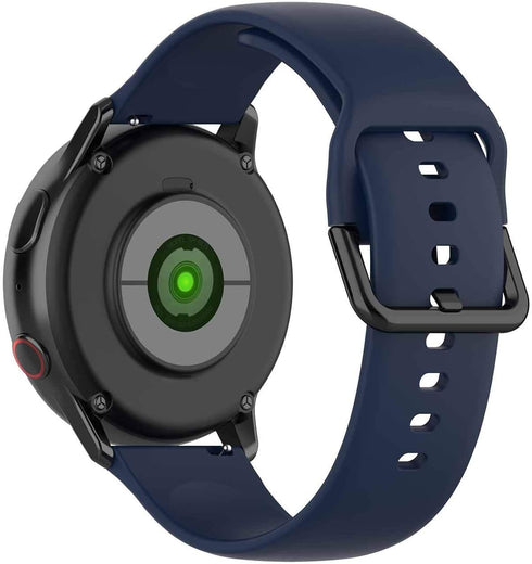 KOMI Compatible for Active 2 Watch 44mm 40mm/Galaxy Watch 4 Classic 46mm 42mm Band,20mm Soft Silicone Replacement Strap for Galaxy Watch Band 6 5 ...