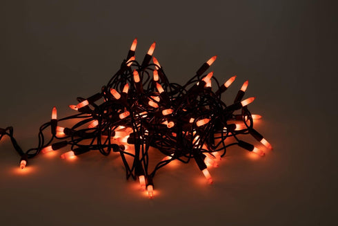 100 Count Halloween Lights Outdoor, Indoor | Orange String Lights | Orange Lights | Mini String Lights | Outdoor Orange Halloween Lights | Outdoor...
