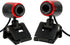 USB Camera, 360° USB Camera, USB2.0 16MP HD Webcam with MIC and Optical Lens, for Laptops and Desktop Computers, for Skype/MSN...